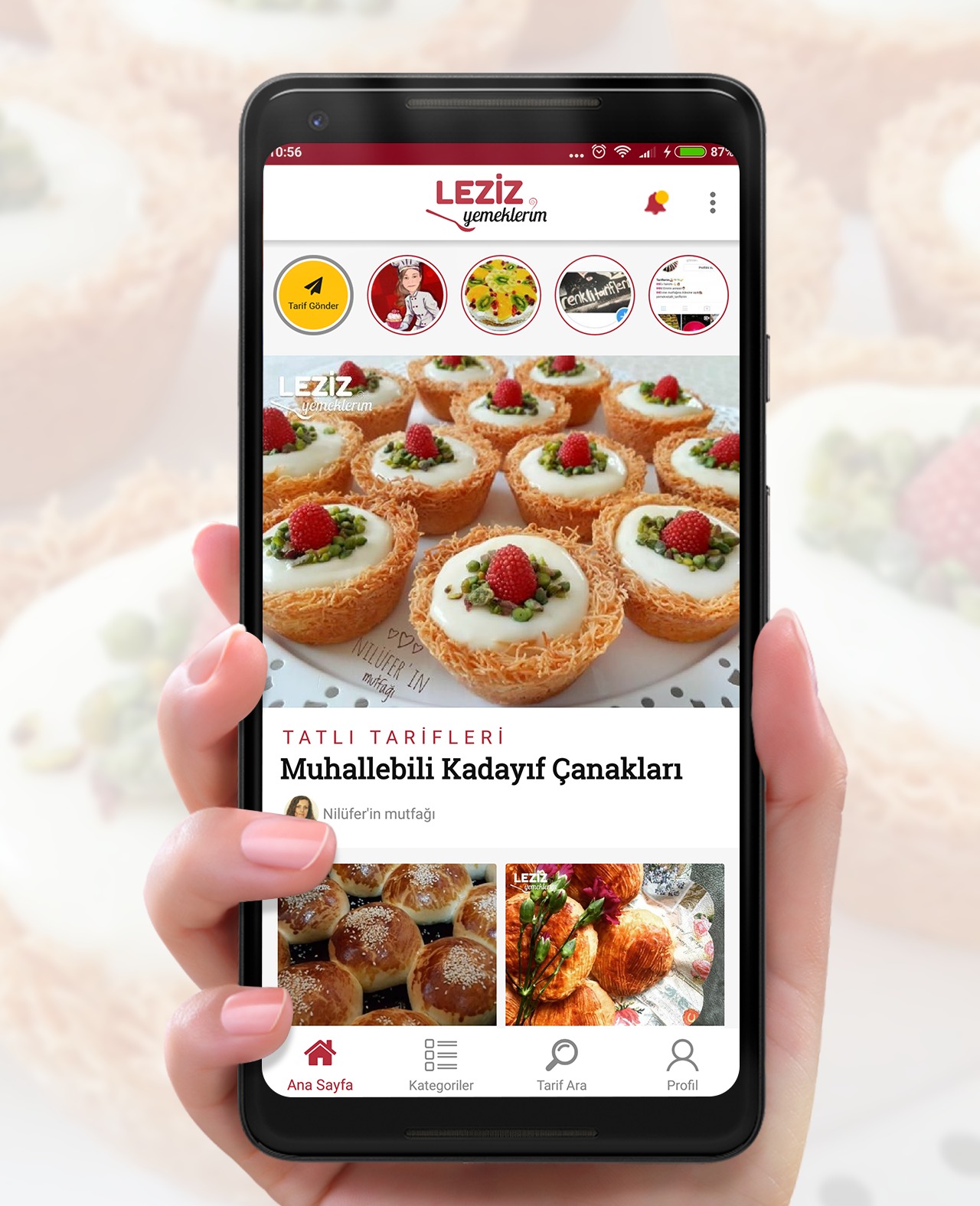 Leziz Yemeklerim Android Uygulaması