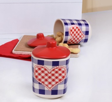 Keramika 5'li 10 Cm Pötikare Köşem Baharat Takımı