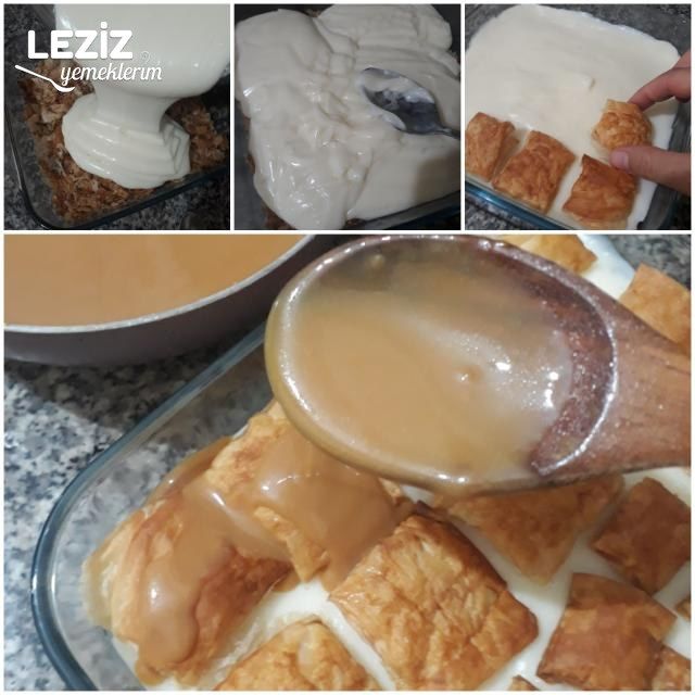 Muhallebili Milföylü Tatlı