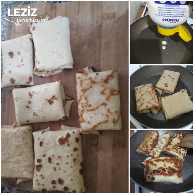 Sucuklu Kaşarlı Krep Bohçası