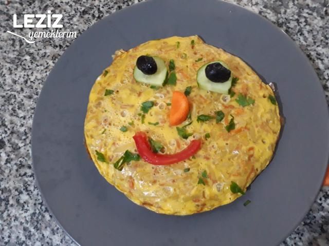 Patatesli Havuçlu Omlet (Çocuklara Özel Kahvaltılık)