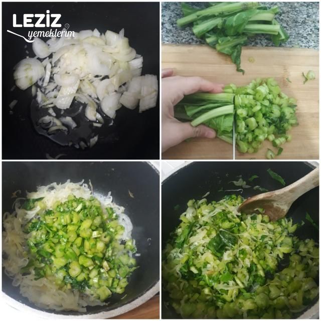 Pazı Sapından Harçlı El Açması Börek