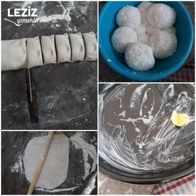 Pazı Sapından Harçlı El Açması Börek