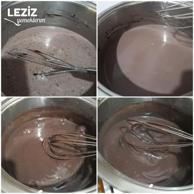 Bitter Çikolatalı Pasta Kreması (Yumurtasız)