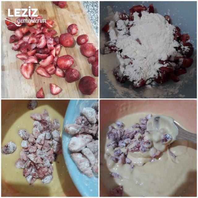 Çilekli Kek Yapımı