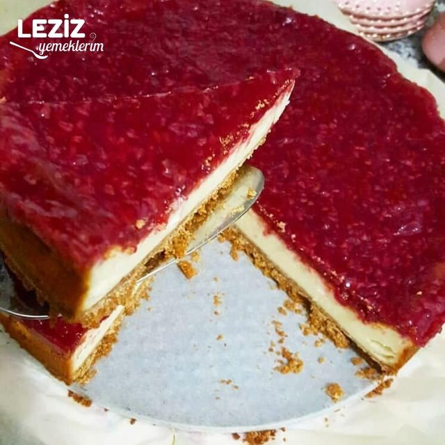 Frambuazlı Cheesecake (Ev Yapımı)