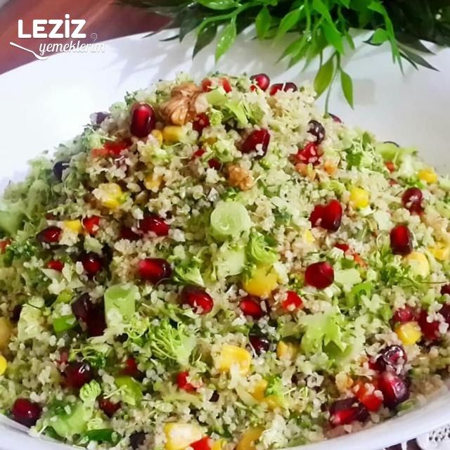 Bulgurlu Brokoli Salatası (Gün Sunumlarınıza Yakışacak Bir Lezzet)
