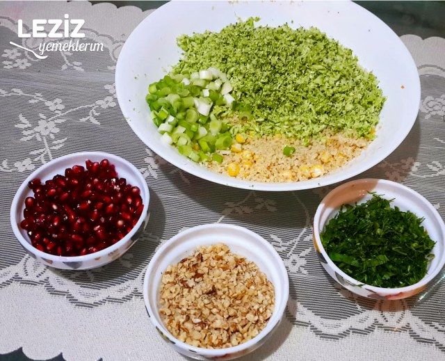 Bulgurlu Brokoli Salatası (Gün Sunumlarınıza Yakışacak Bir Lezzet)