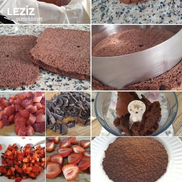 Bol Çikolatalı Kremalı Ve Çilekli Pasta ( Şekli Şahane)