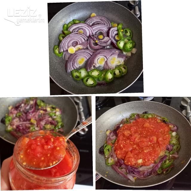 Domates Soslu Yumurta Kapama (Farklı Kahvaltılık Arıyorsanız)