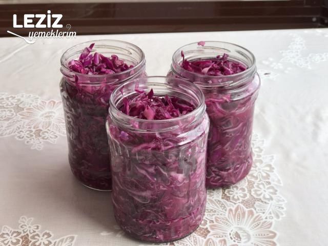 Kırmızı Lahana Turşusu (Hemen Deneyin)
