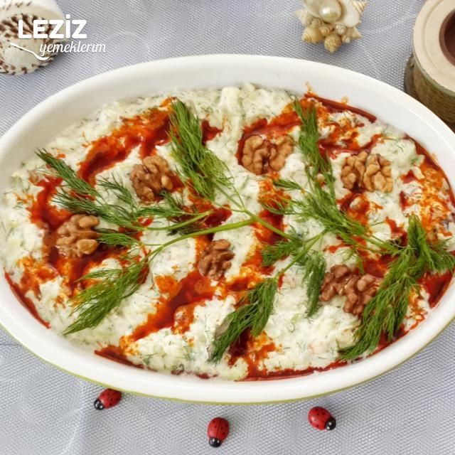 Yoğurtlu Kabak Salatalık Mezesi