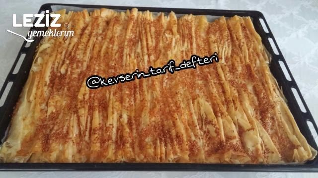 Çıtır Çıtır Peynirli Pileli Börek Tarifi