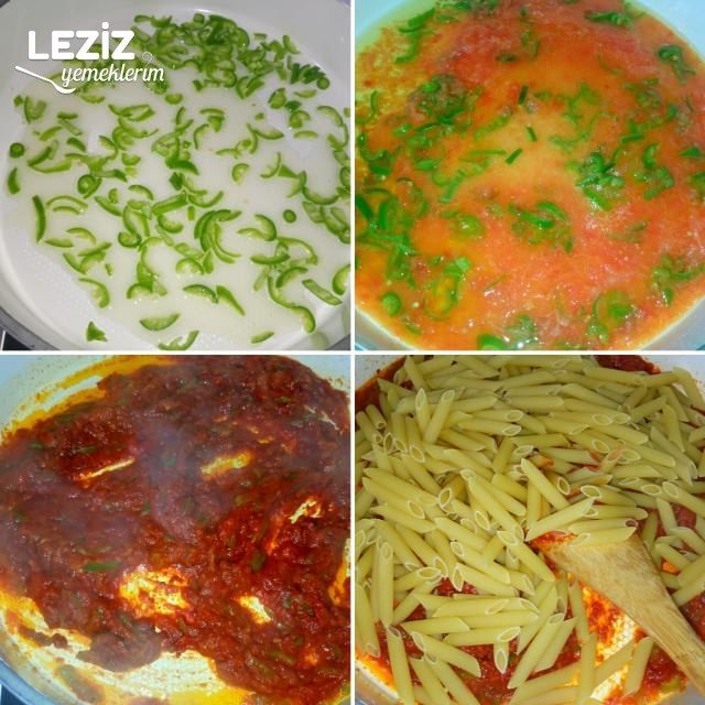 Ezber Bozan Demleme Makarna Domatesli Biberli