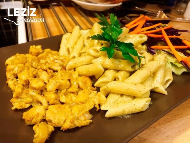 Pesto Soslu Makarna (Tavuk Dünyası Lezzetinde)