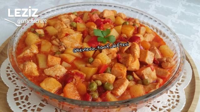 Tencerede Sebzeli Tavuk Yemeği