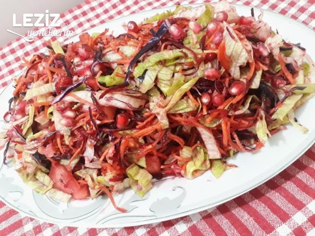 Kalp Dostu Narlı Şalgamlı Enfes Salata Tarifi