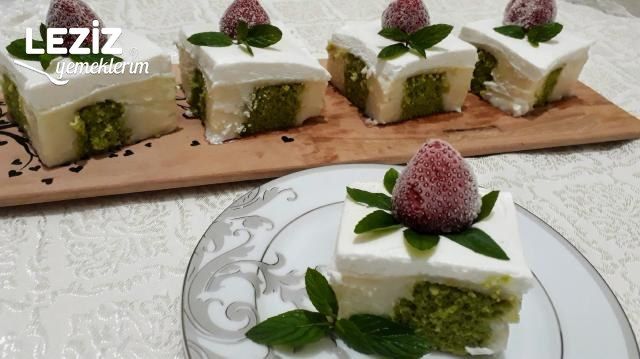 Ispanaklı Poke Kek