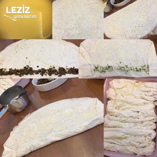 Hazır Yufkadan Kıymalı Ve Peynirli  Sarıyer Böreği