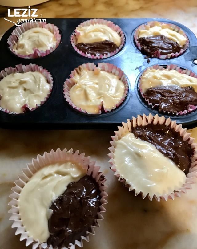 Neapolitan Cupcake