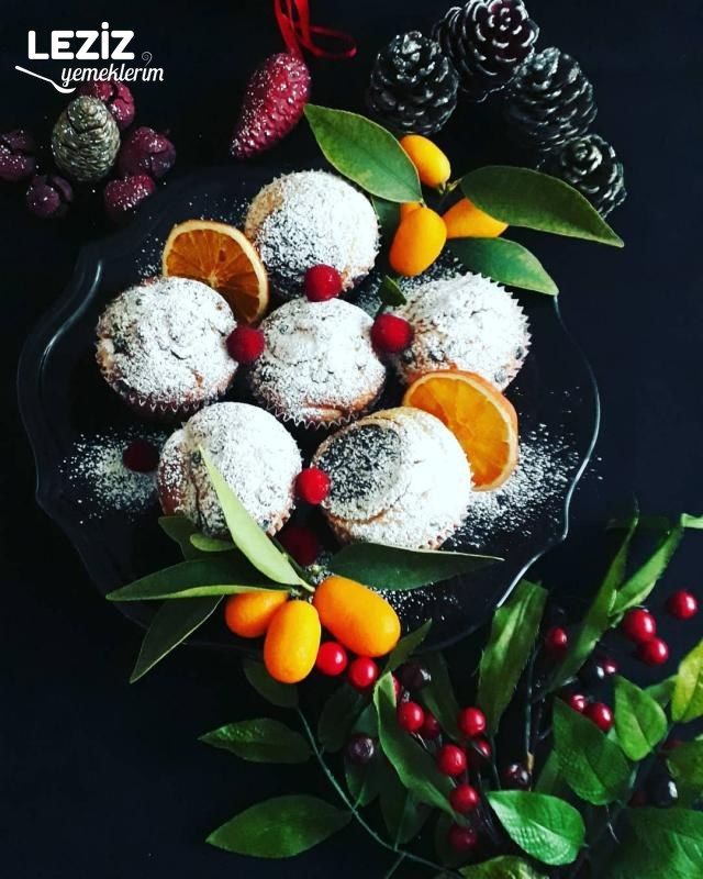 Elmalı Ve Damla Çikolatalı Muffin Kek