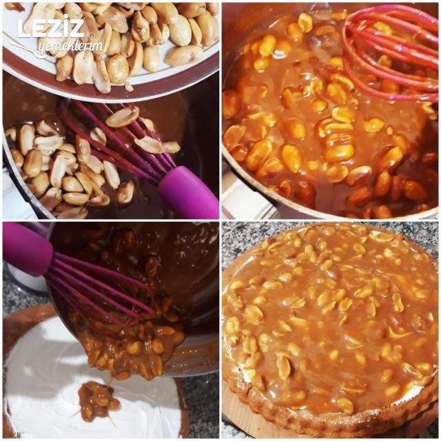 Yer Fıstıklı Karamelli Pasta