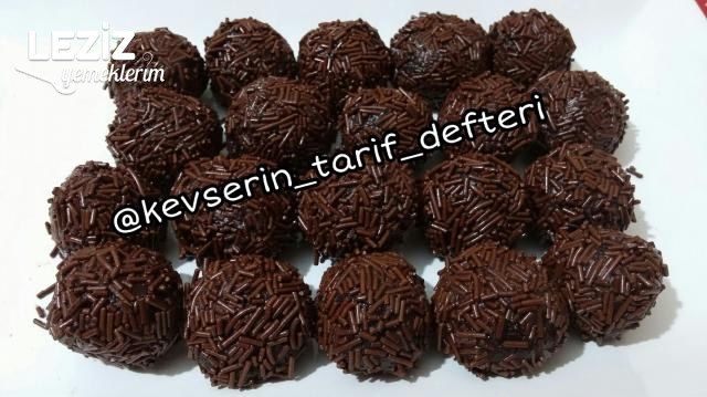 Bisküvisiz Gerçek Çikolata Topları (Çay Kahve Yanına)