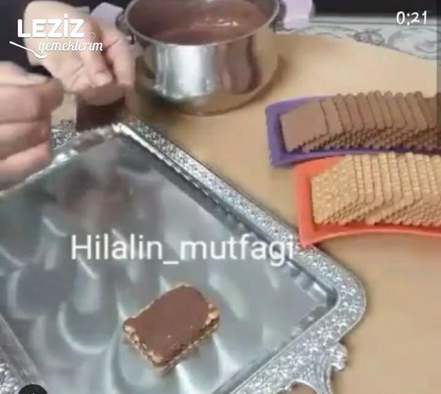 İki Renkli Bisküvi Pastası Tarifi