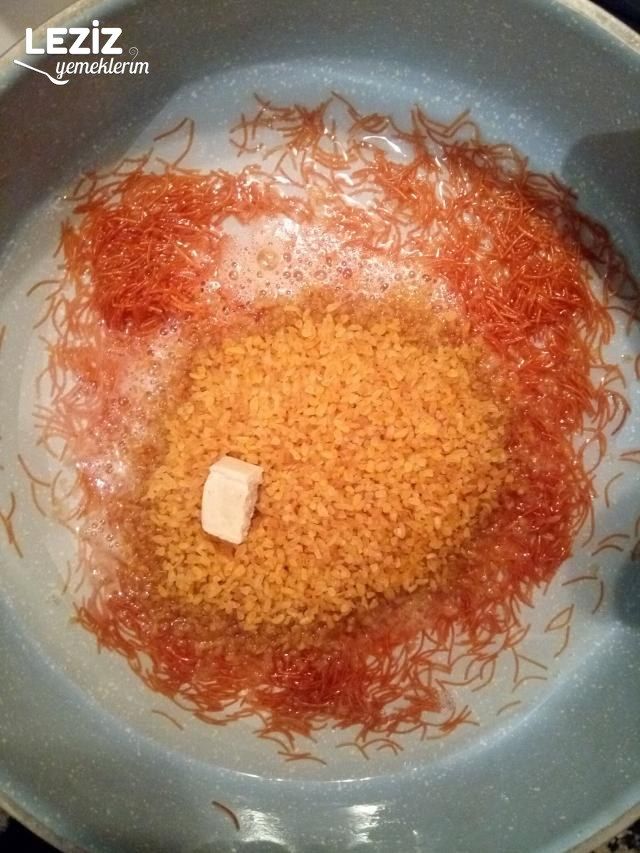 Tel Şehriyeli Bulgur Pilavı Yapılışı