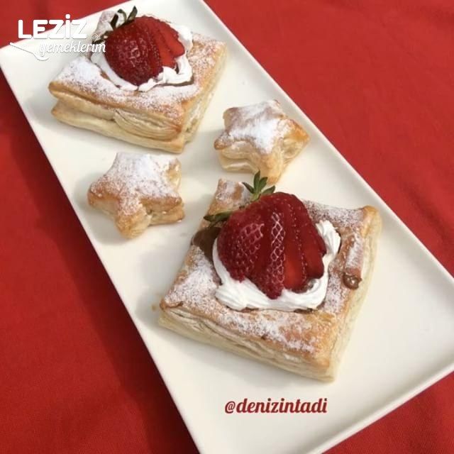 Milföy Çanağında Çikolata Çilek