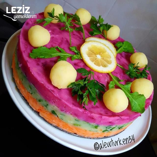 3 Renkli Patates Salatası