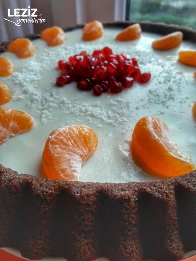 Tart Kalıbında Muhallebili Kek