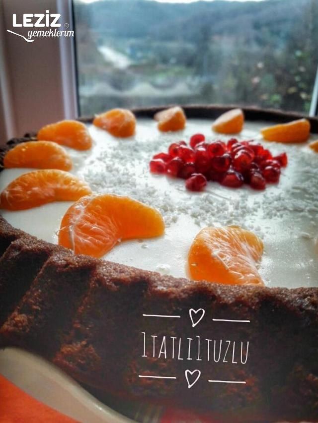 Tart Kalıbında Muhallebili Kek