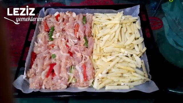 Fırında Tavuklu Kibrit Kebabı (Çok Kolay)