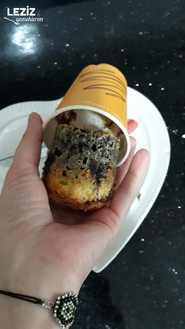 Kağıt Bardakta Mermer Kek Tarifi