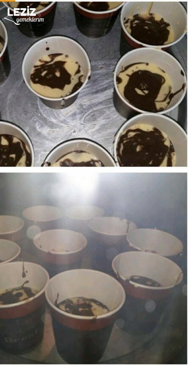 Kağıt Bardakta Mermer Kek Tarifi
