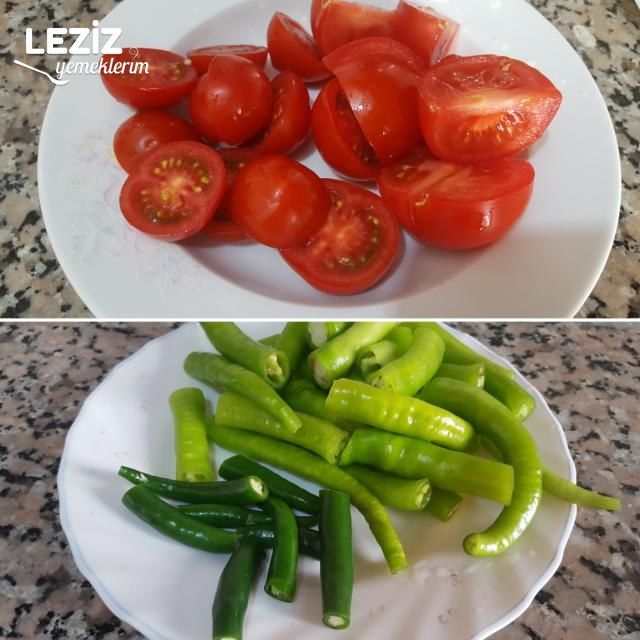 Fırında Köfteli Soğanlı Patlıcan Dizme