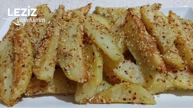 Fırında Çıtır Patates Dilimleri