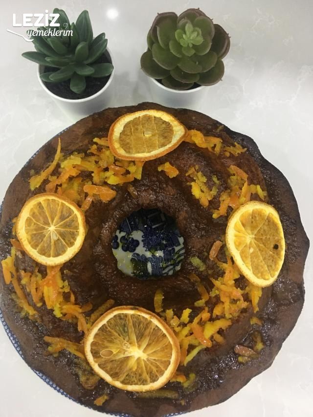 Portakal Şerbetli Portakallı Kek