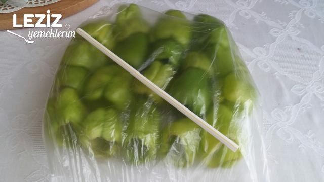 Dondurucuya Dolmalık Biber Konulması