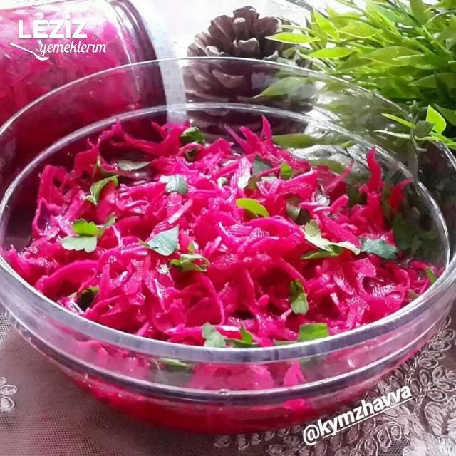 Sirkesiz Kırmızı Lahana Turşusu