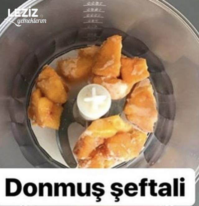 Şeftalili Yoğurtlu Diyet Dondurma (Aşamalı Anlatım)