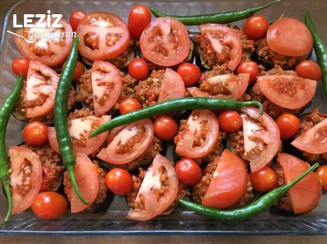 Kıymalı Bostan Patlıcan Kebabı Tarifi