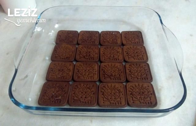 Borcamda Bisküvili Çikolatalı Pasta