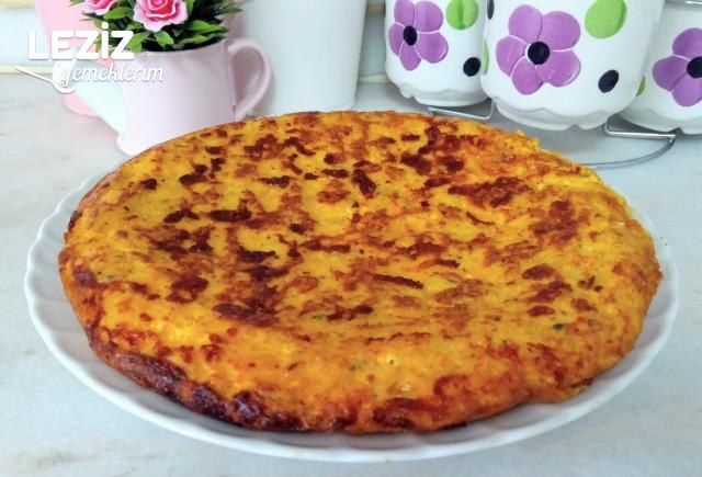 Patatesli Kaşarlı Omlet (Börek Tadında)