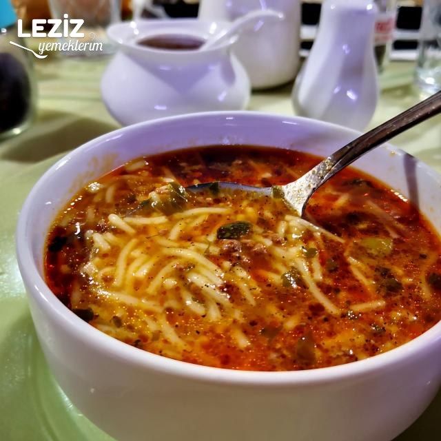 Kıymalı Tel Şehriye Çorbası Tarifi