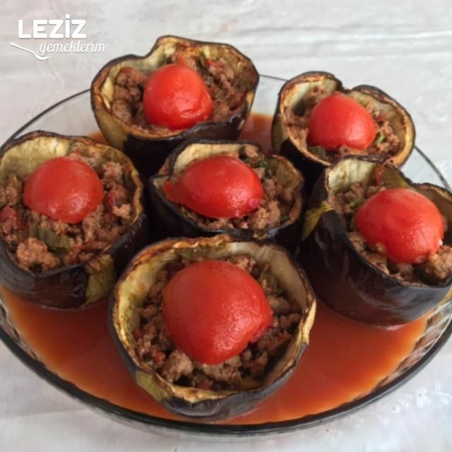 Fırında Bostan (Tombul) Patlıcanlı Karnıyarık