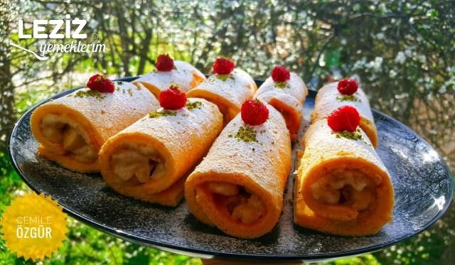 Evde Muzlu Rulo Pasta Yapımı