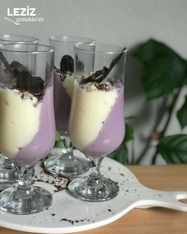 İki Renkli Sütlü Nefis Tatlı