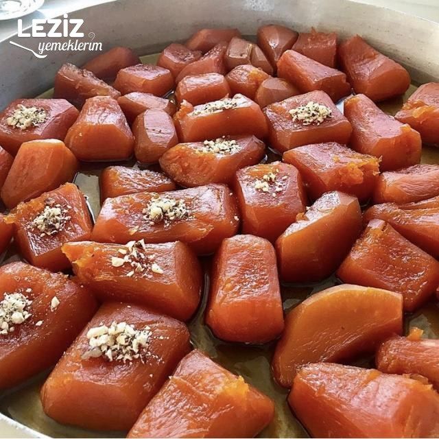 Pekmezli Cevizli Kabak Tatlısı